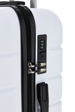 Trolley grande bianco rigido con 4 ruote 2T2L156/G