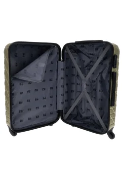 Trolley grande champagne rigido con 4 ruote Prima riga PR157/G