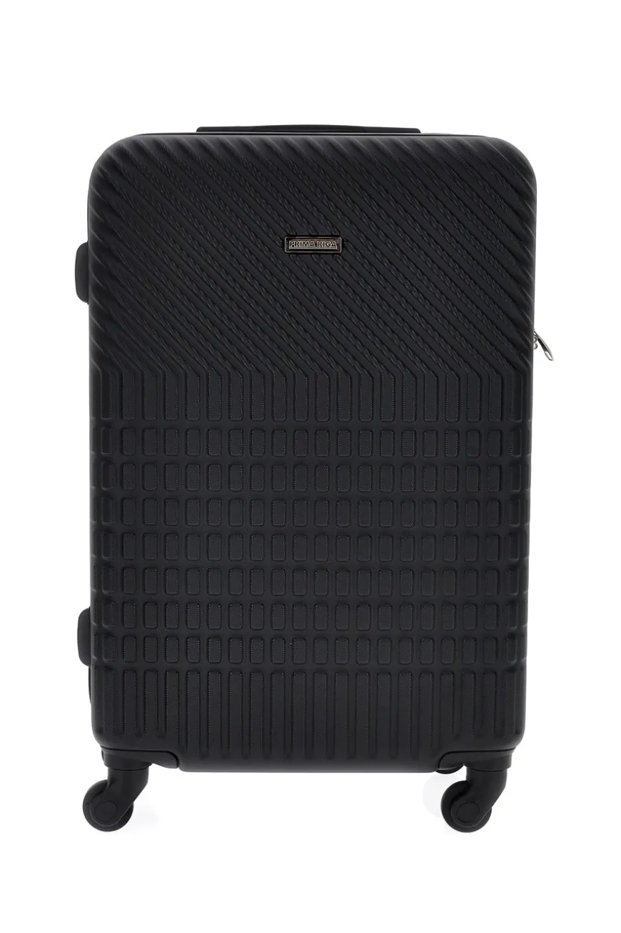 Trolley grande nero rigido con 4 ruote Prima riga PR169/G