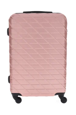 Trolley grande rose gold rigido con 4 ruote Prima riga PR157/G