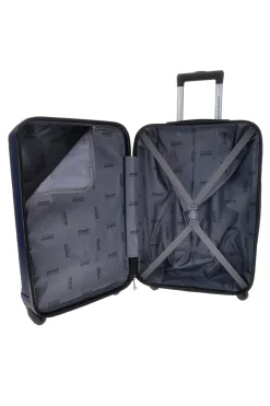 Trolley medio blu rigido 4 ruote Indigeno INDIGENO179/M