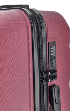 Trolley medio burgundy con 4 ruote e manico telescopico Indigeno INDIGENO180/M