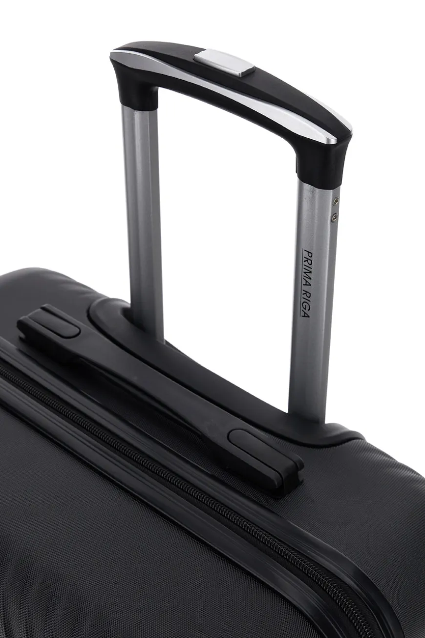 Trolley medio nero rigido con 4 ruote Prima riga PR169/M