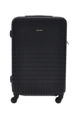 Trolley medio nero rigido con 4 ruote Prima riga PR169/M