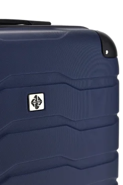 Trolley piccolo blu rigido con 4 ruote 2T2L156/P
