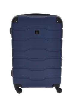 Trolley piccolo blu rigido con 4 ruote 2T2L156/P