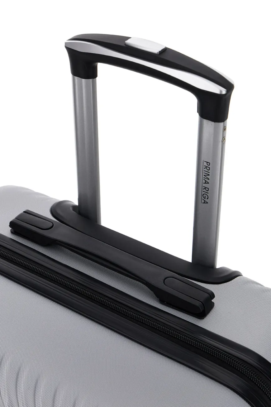 Trolley piccolo grigio rigido con 4 ruote Prima riga PR169/P