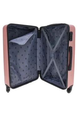 Trolley piccolo rosa rigido con ruote multidirezionali 2T2L 175/P