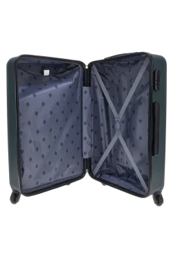 Trolley piccolo verde rigido con ruote multidirezionali 2T2L 175/P