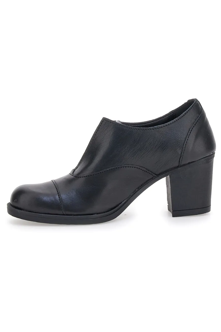 Tronchetto nero in vera pelle Made in Italy PITTARELLO ELITE 108