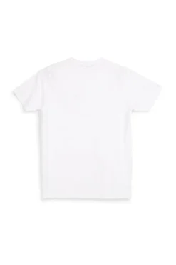 T-shirt bianca in cotone made in Italy Abarth 01