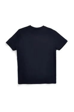 T-shirt blu con stampa logo U.s.grand polo US61612M