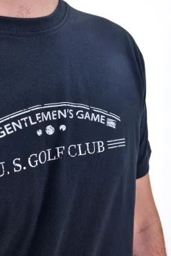 T-Shirt Blu Mezza Manica US Golf Club 1352