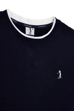 T-shirt Blu navy con logo Us golf TS1053