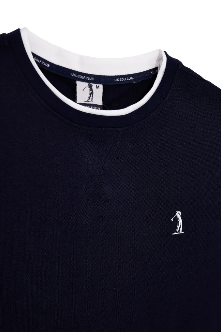 T-shirt Blu navy con logo Us golf TS1053