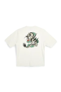 T-shirt grigia stampa grafica retro Boardman alpha PT-M-T-9061