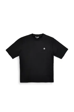T-shirt in cotone nera con stampa grafica Boardman Alpha pt-m-t-9074