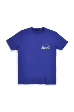 T-shirt royal con stampa logo Abarth AH017TE