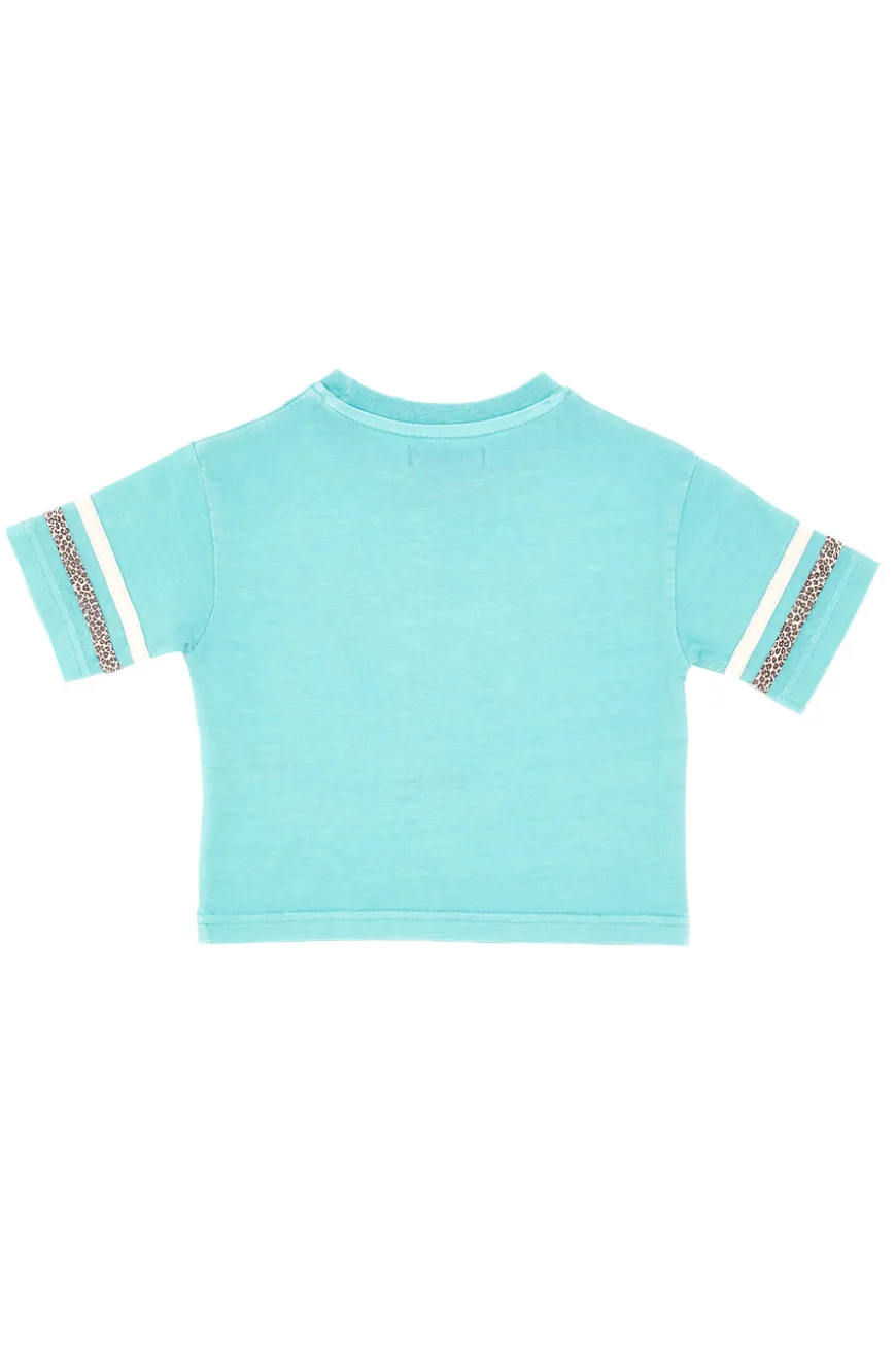 T-shirt Verde Acqua Con Stampa Pitt Kids PT-K-T-7008