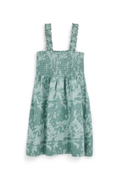 Vestito verde con spalline Pitt kids PT-G-D-9004