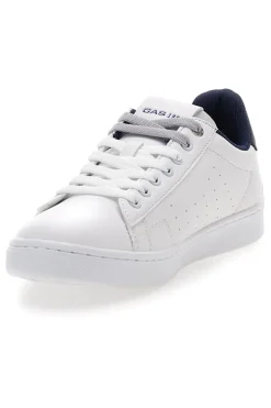 Weißblaue Sneakers aus Synthetikmaterial Gas 414185