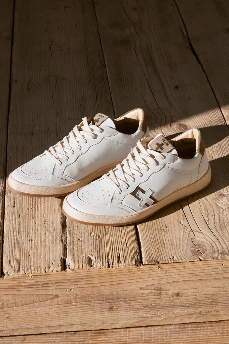 Weißes Leder Herren Turnschuhe Pittarello Plus S3