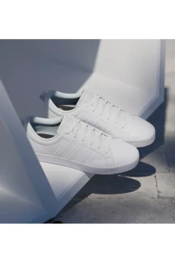 Weiße Sneakers im Skate-Stil mit vulkanisierter Sohle Adidas Vs Pace 2.0