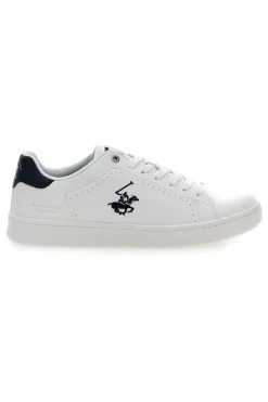 Weiße Sneakers mit blauen Details Beverly Hills Polo Club BHM614000