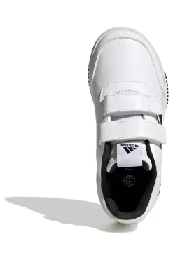 Weiße Sneakers mit Klettverschlüssen Adidas Tensaur Hook and Loop