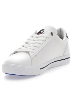 Weiße Sneakers mit kontrastierenden blauen Details US POLO CLUB SUMMY LTX