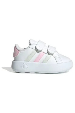 Weiße Turnschuhe mit Klettverschluss-Rips Adidas Grand Court 2 Cf I