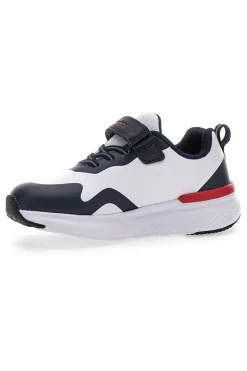 Weiße und blaue Turnschuhe mit Klettverschluss CHAMPION BOLD WINTER B PS