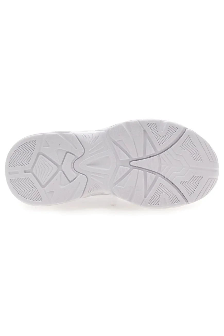 Weiße und fuchsiafarbene Sneakers mit Klettverschluss und elastischen Schnürsenkeln CHAMPION COUNTESS G PS