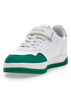 Weiße und grüne Sneakers Sevenoaks 2316