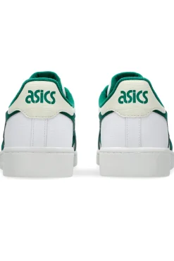 Weiße und grüne Turnschuhe mit Schnürsenkeln Asics Japan S