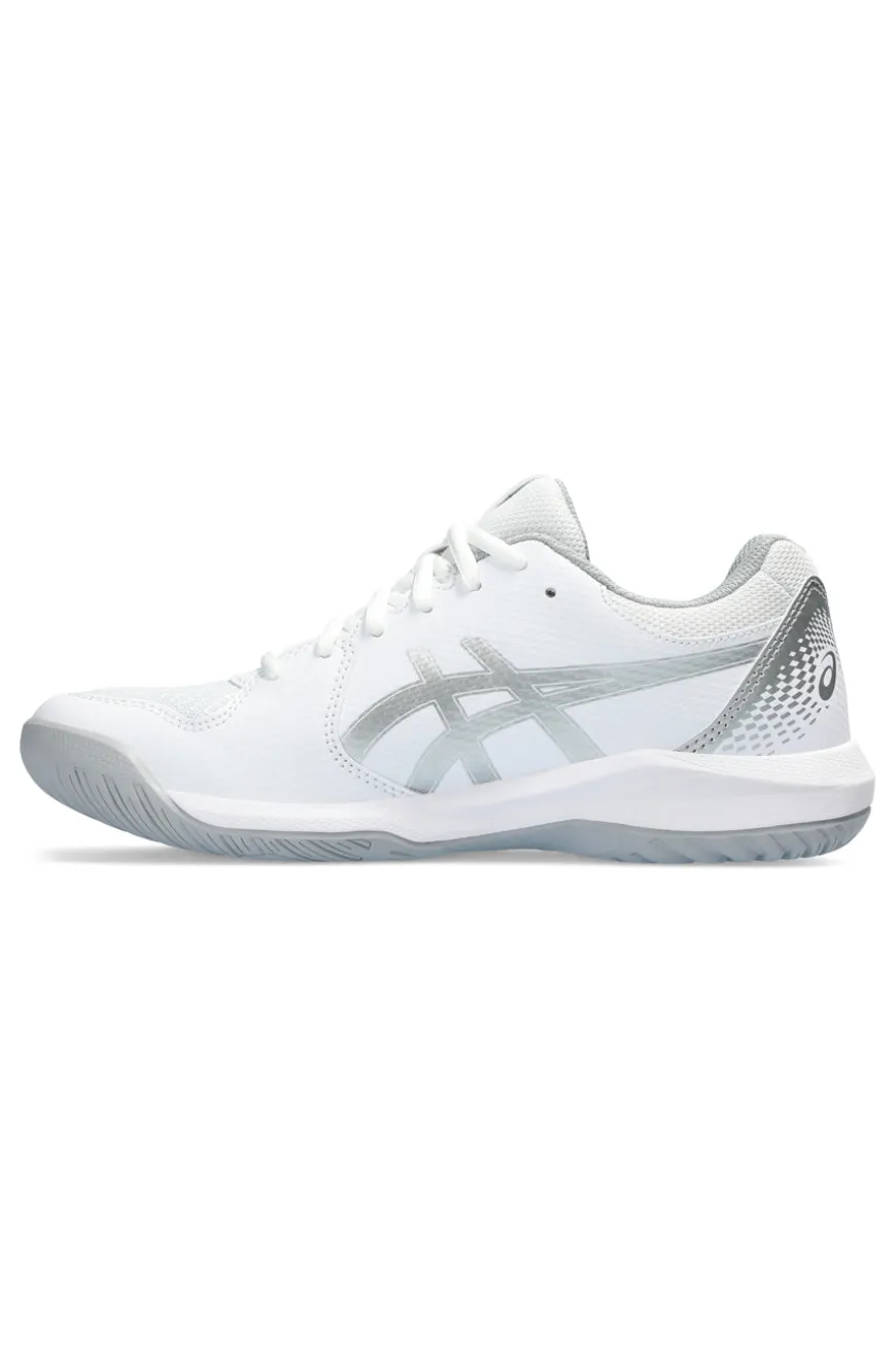 Weiß und Silber Tennisschuhe Asics Gel-Dedicate 8