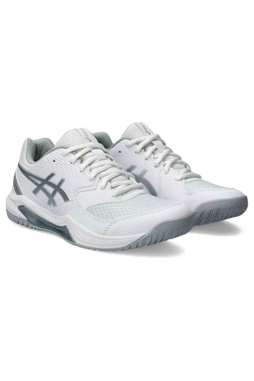 Weiß und Silber Tennisschuhe Asics Gel-Dedicate 8