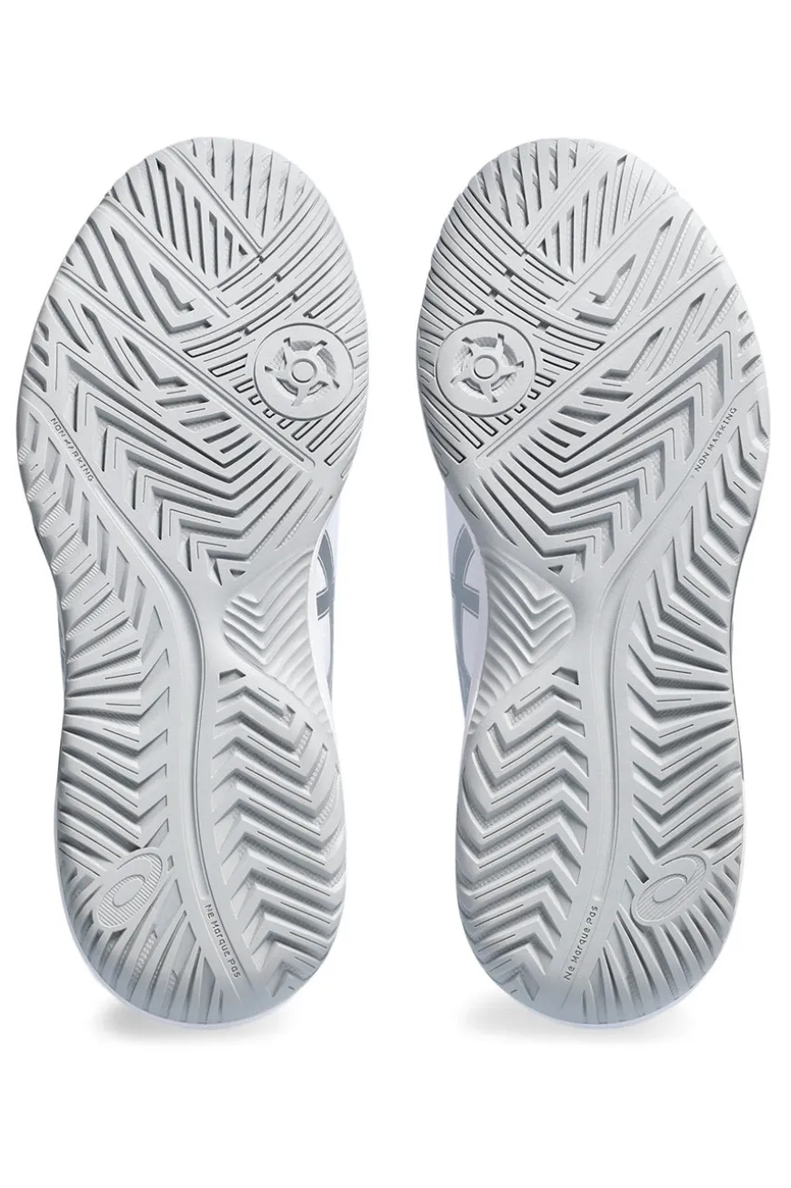 Weiß und Silber Tennisschuhe Asics Gel-Dedicate 8
