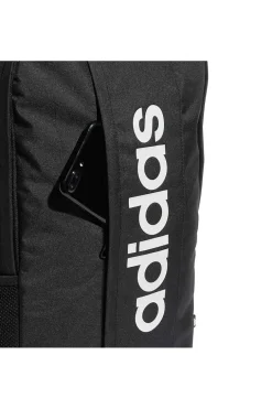 Zaino nero Adidas Linear Backpack con stampa verticale