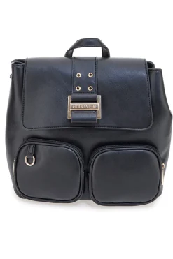Zaino nero con doppia tasca frontale Guido Vietri K30,365,B016