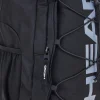 Zaino nero con logo frontale e spallacci imbottiti HEAD HBK048