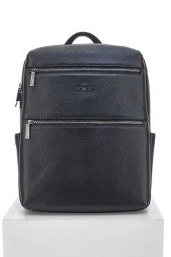 Zaino Nero Multiscomparto Con Tasca Porta Pc In Vera Pelle B. Cavalli 1150IBC1294