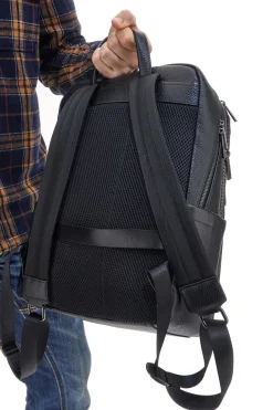 Zaino Nero Multiscomparto Con Tasca Porta Pc In Vera Pelle B. Cavalli 1150IBC1294